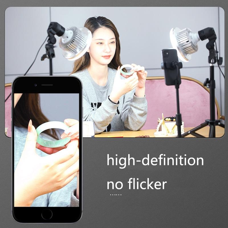 700W Mushroom Lamp & Stand For Mobile Phone Photography