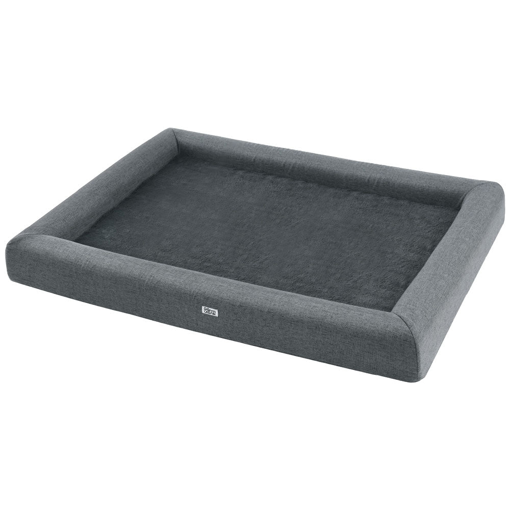 i.Pet Pet Bed Dog Cat Extra Large Calming Soft Sofa Cushion Egg Crate Washable Grey