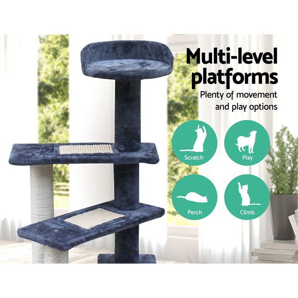 i.Pet Cat Tree 100cm Scratching Post Scratcher Tower Wood Condo House Trees Bed