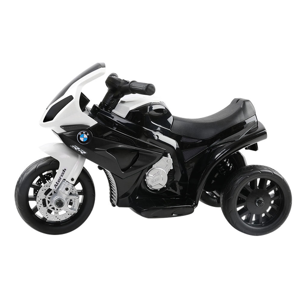 Kids Electric Ride On Car Police Motorcycle Motorbike BMW Licensed S1000RR Black