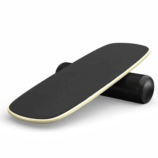 VERPEAK Wooden Balance Board Trainer with Adjustable Stoppers (Black with Wood)