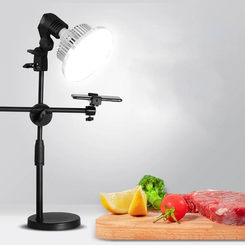 Desktop Photography Stand Kit With Mushroom Fill Light