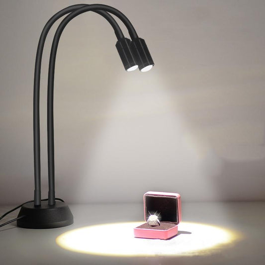 Adjustable Double-Head Led Jewelry Table Lamp For Live Photos