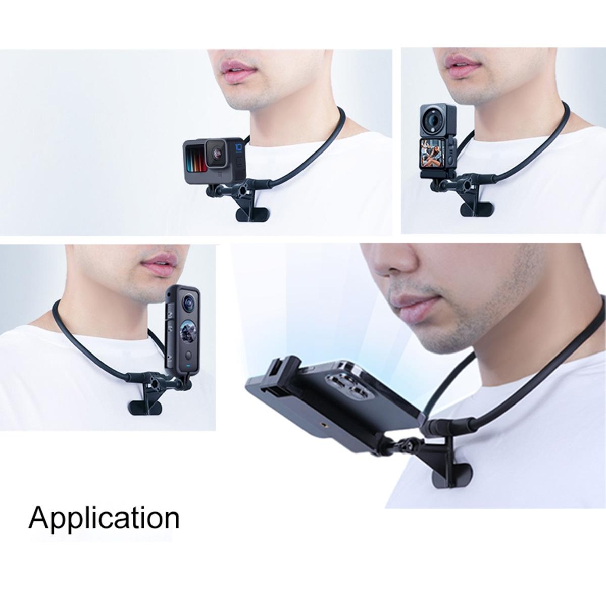 Extended Neck Phone Camera Holder - Hands-Free Wearable