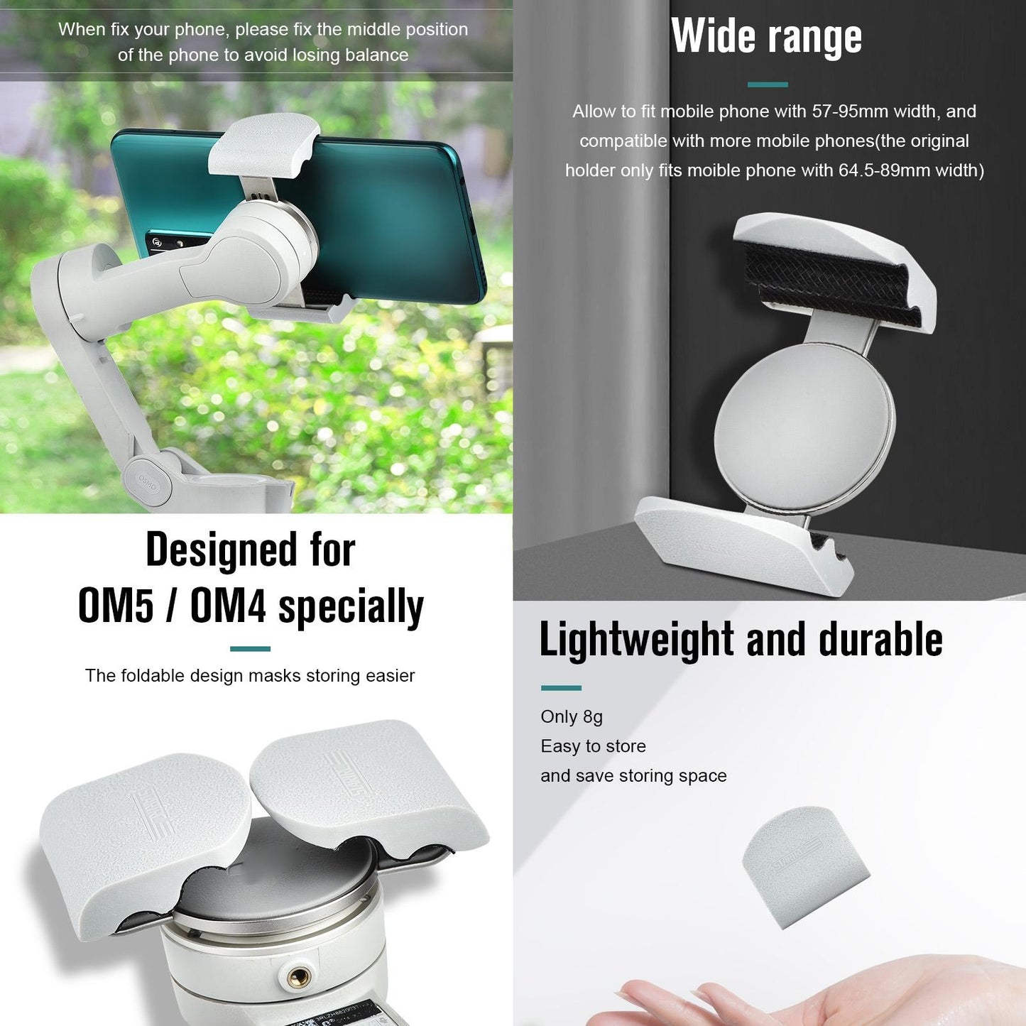 Om4 Handheld Gimbal Magnetic Buckle Expansion Bracket